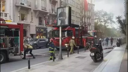 Nişantaşı'nda iş merkezi'nde yangın