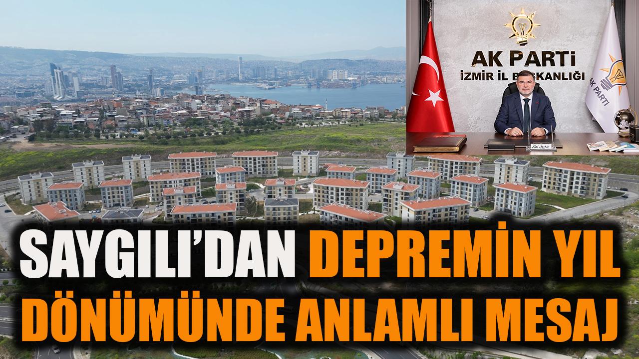 Saygılı’dan 30 Ekim depreminin yıl dönümünde anlamlı mesaj