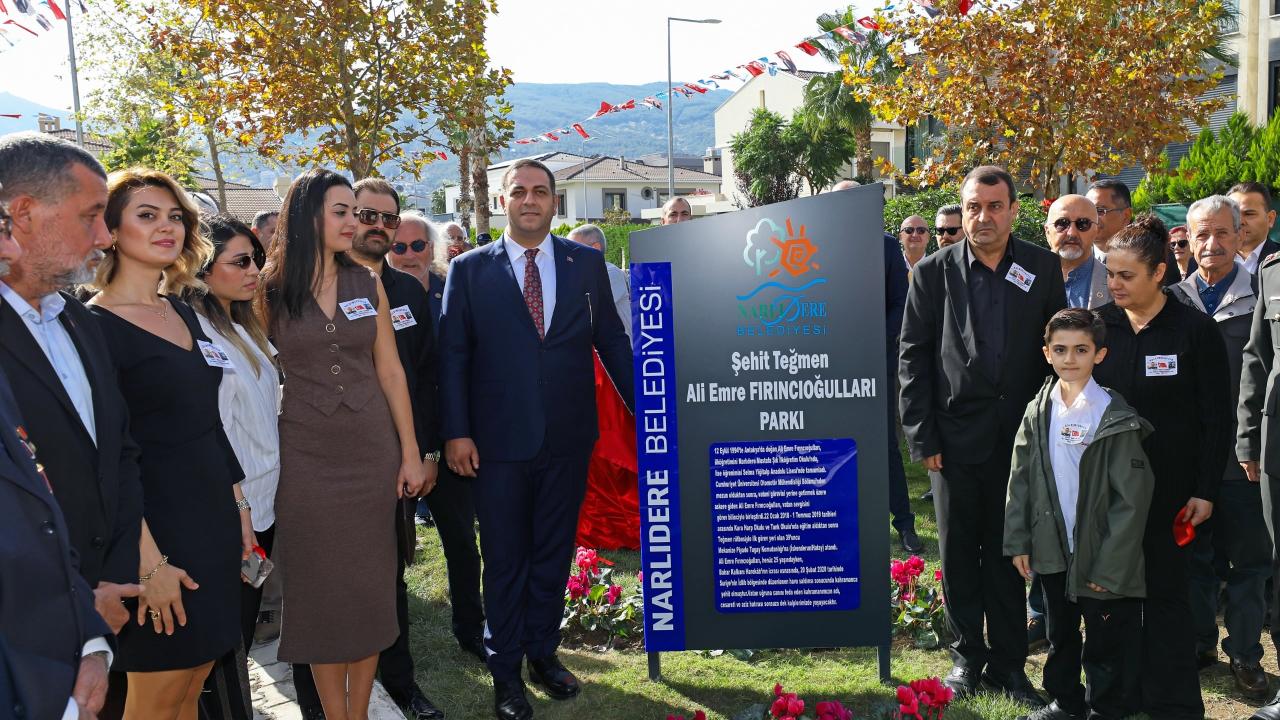 Şehit teğmen Ali Emre Fırıncıoğulları&#039;nın adı Narlıdere&#039;de yaşayacak