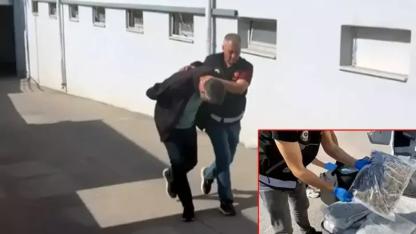 TIR’daki valizlerden 55 kilo skunk çıktı