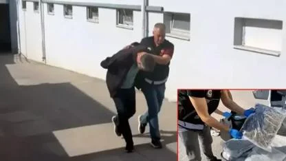TIR’daki valizlerden 55 kilo skunk çıktı