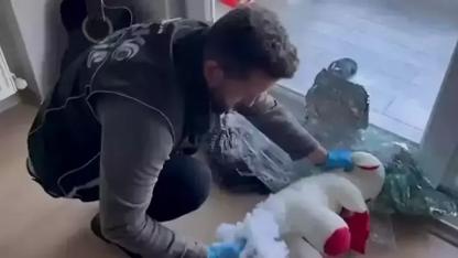 Uyuşturucuyu oyuncak ayının içerisine gizlemiş