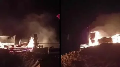 3 bin 200 rakımdaki Kırklar Mescidi yandı