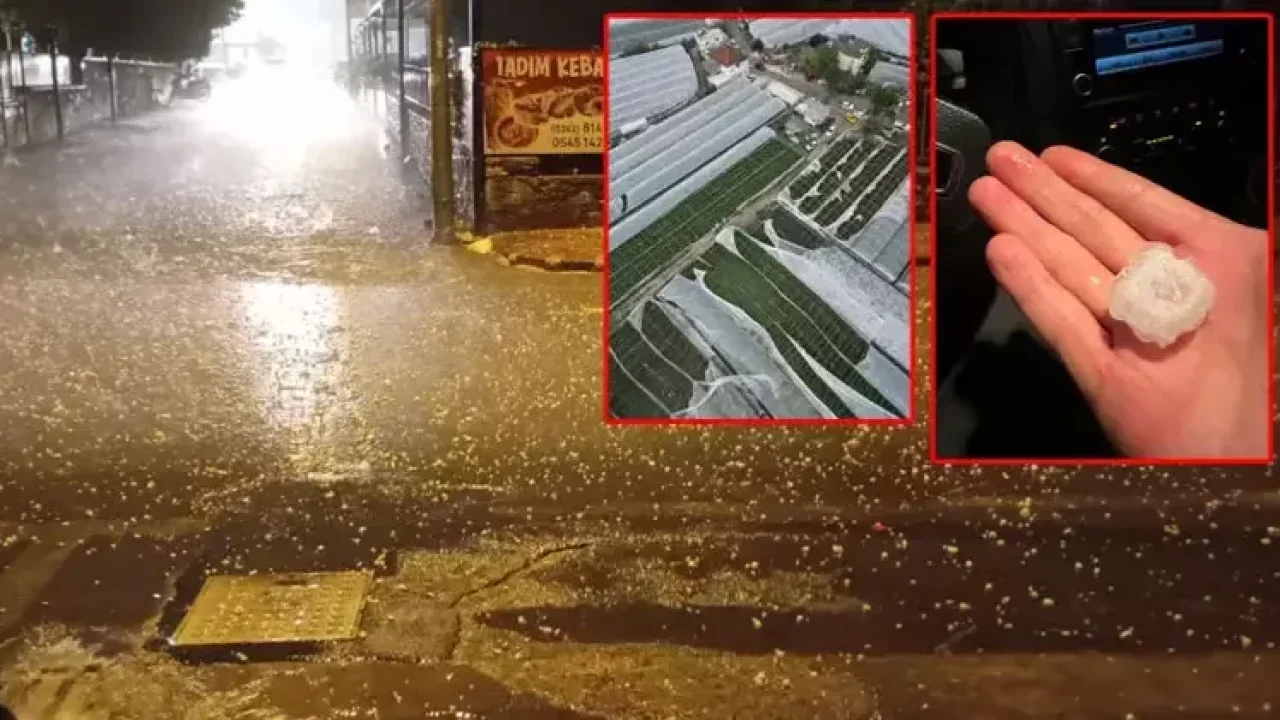 Antalya&#039;da sağanak, yerini fırtına ve doluya bıraktı