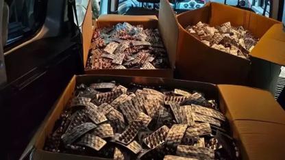 Balıkesir'de 95 bin sentetik hap ele geçirildi