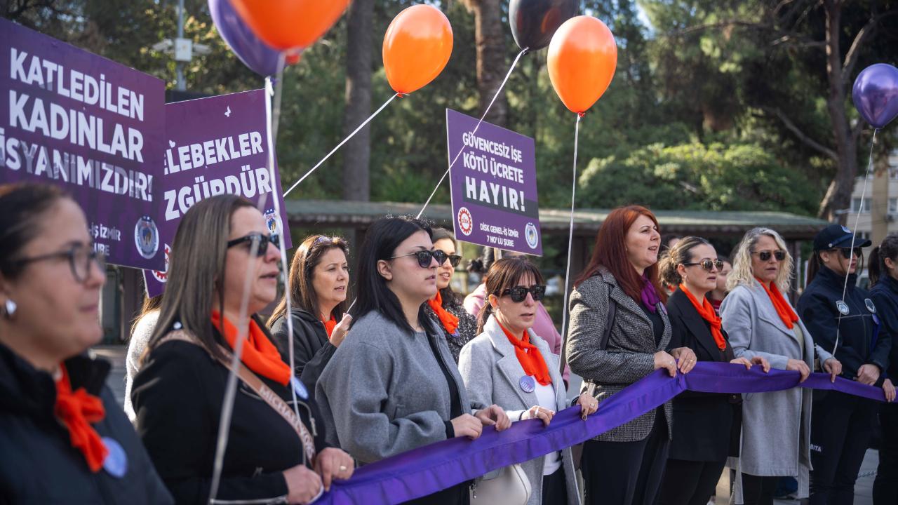 Bornova’da 25 Kasım dayanışması