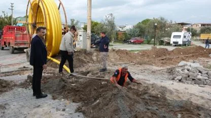 Dikili’de Doğal Gaz 4. Etap Çalışmaları Başladı