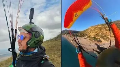 Fethiye'de kayalıklara düşen Rus paraşütçü öldü