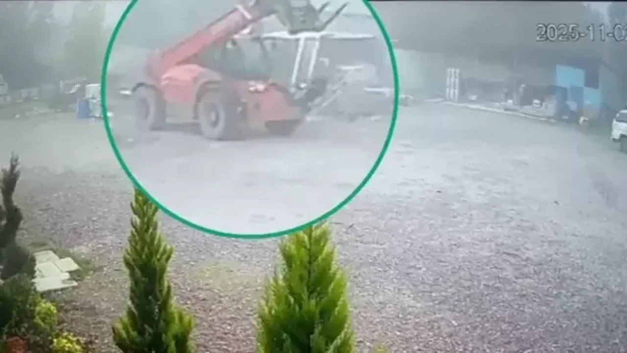 İş makinesi çalan 2 şüpheli yakalandı