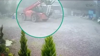 İş makinesi çalan 2 şüpheli yakalandı