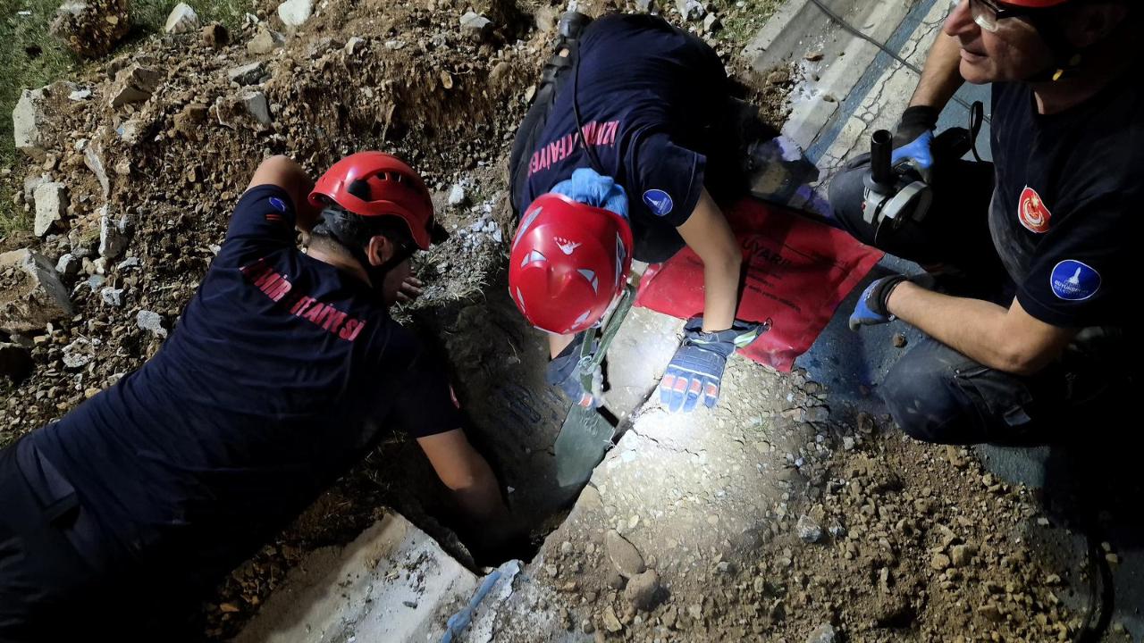 İzmir İtfaiyesi&#039;nden can dostlara hayati müdahale