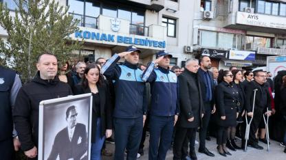 Konak’ta Atatürk sonsuz özlem ve saygıyla anıldı
