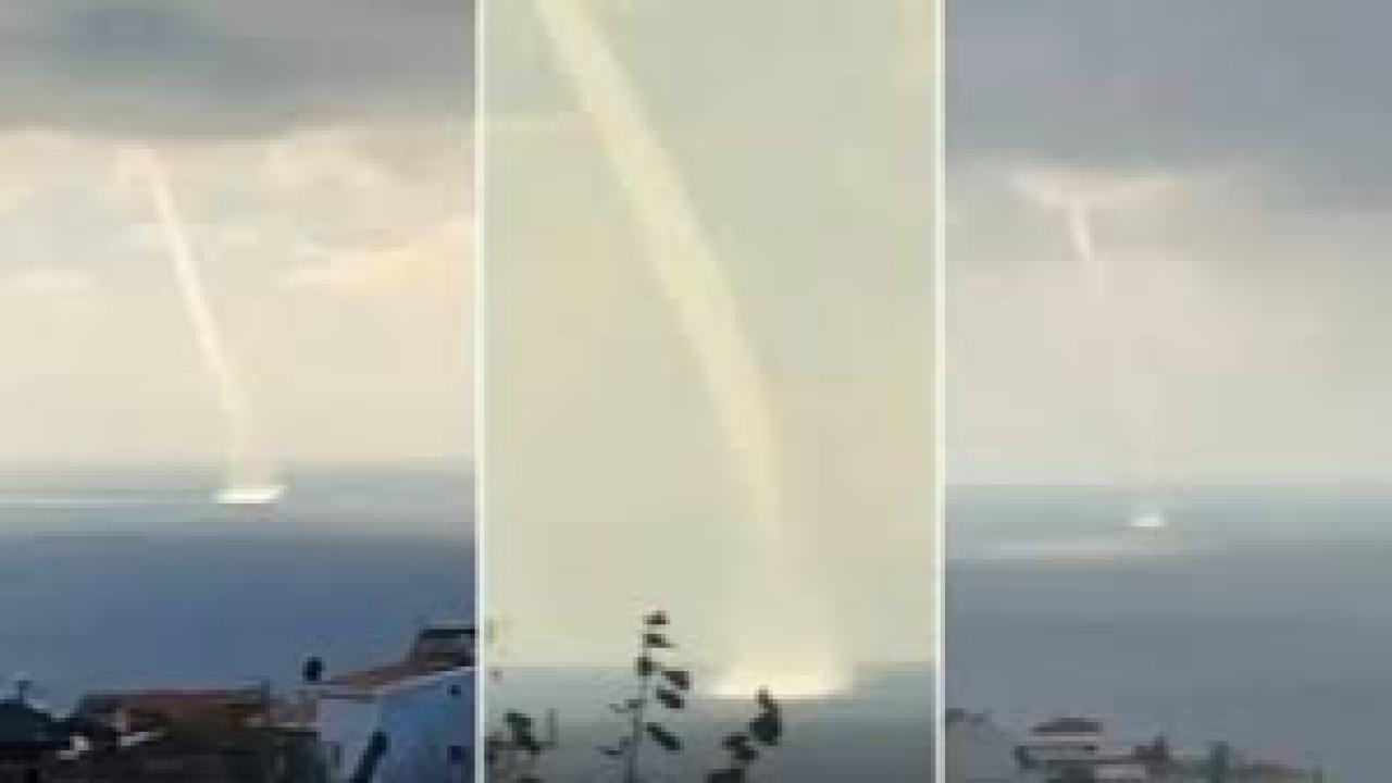 Marmara Denizi açıklarında hortum görüldü