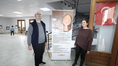 Menderes’te Otizmli Tuğcan’dan Resim Sergisi