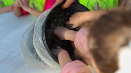 Minik ellerden yanan alanlara umut tohumları