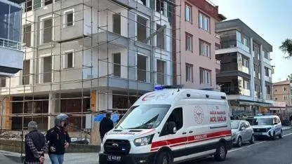 Ordu'da 3'üncü kattan düşen inşaat işçisi yaralandı