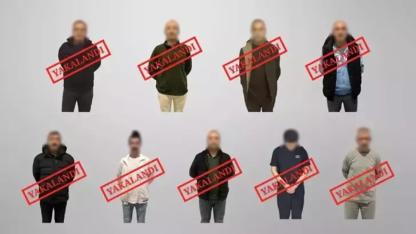 Ulusal seviyede aranan 9 suçlu Türkiye'ye getirildi