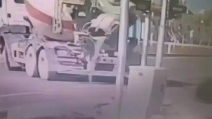 Yola beton döken mikserin sürücüsüne para cezası