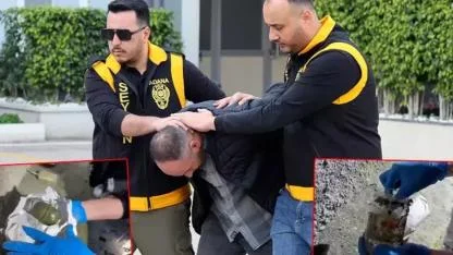 Bahçesinde el bombası ve EYP ele geçirildi