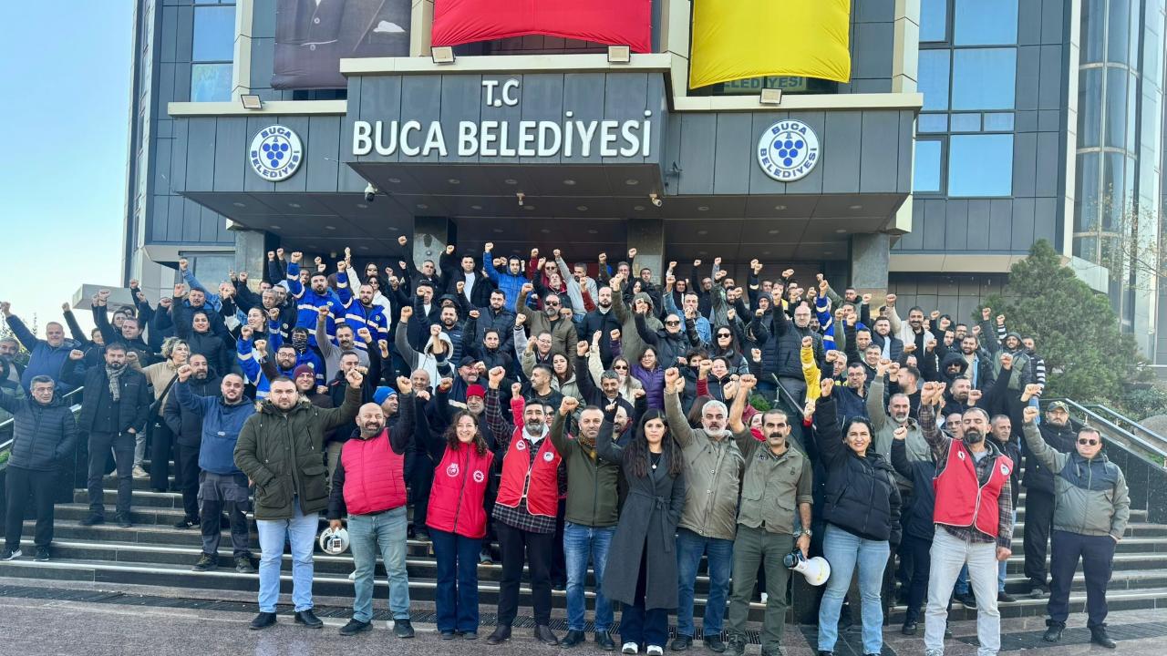 Buca&#039;da işçiler ikinci günde de eylemde