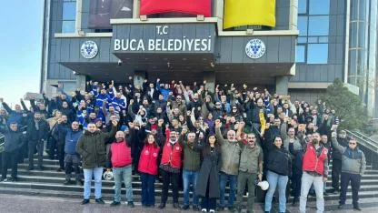 Buca'da işçiler ikinci günde de eylemde