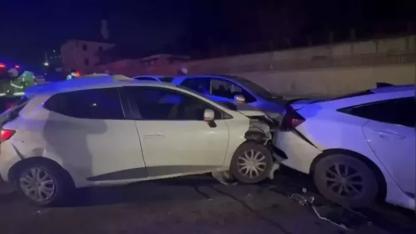 Çekmeköy’de 7 aracın karıştığı zincirleme kaza