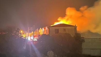 Çeşme’de villa yangını