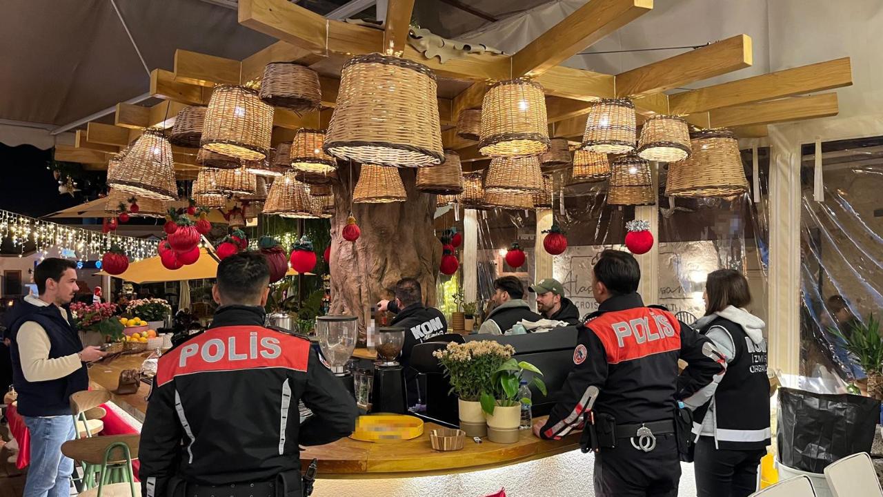 Çeşme'de yılbaşı öncesi eğlence mekanlarına sıkı denetim