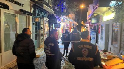 Çeşme’de yılbaşı önlemleri üst seviyeye çıkarıldı