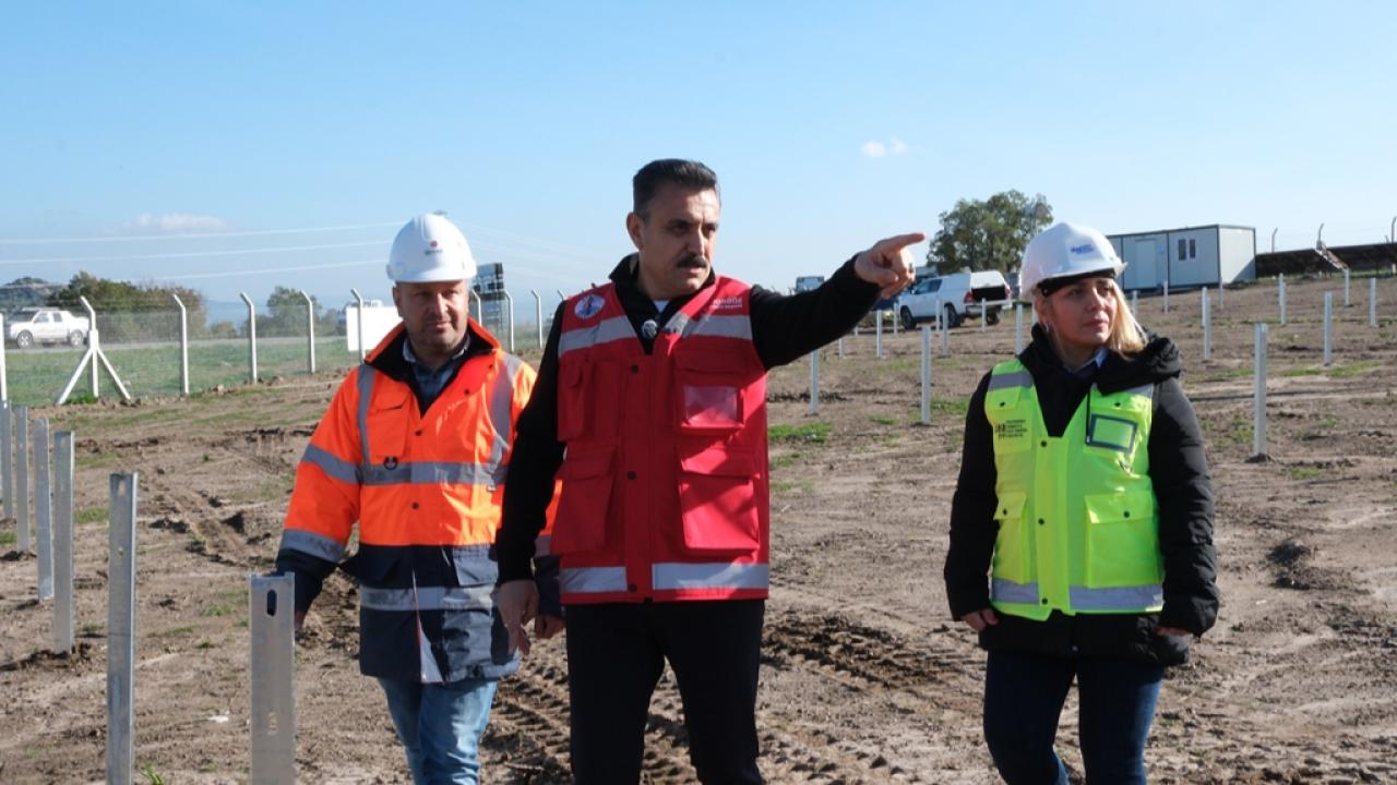 Dikili&#039;de Güneş Enerjisi Santrali (GES) Projesi emin adımlarla ilerliyor