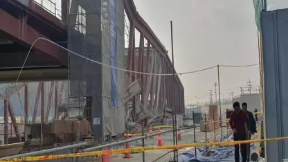 Güney Kore’de kütüphane inşaatında çökme