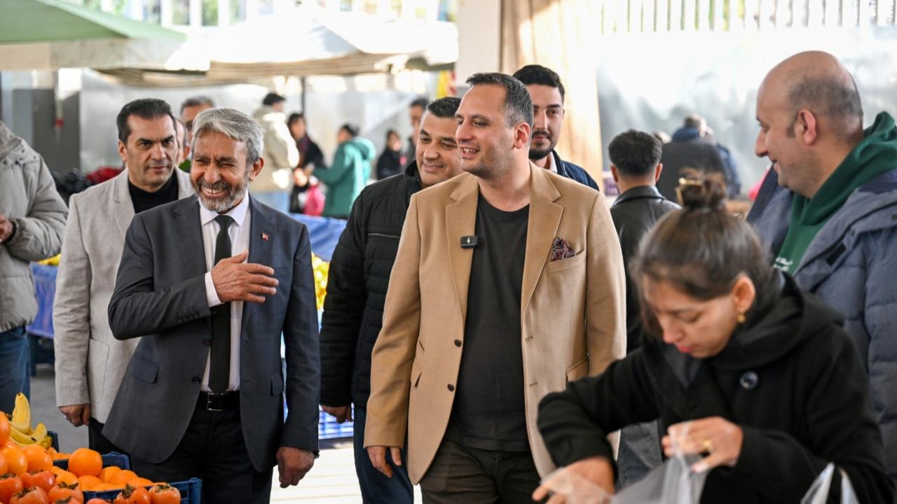 İnönü Mahallesi Pazaryeri’nde denetim ve esnaf buluşması