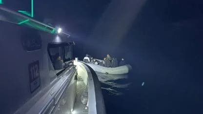 İzmir açıklarında göçmen hareketliliği