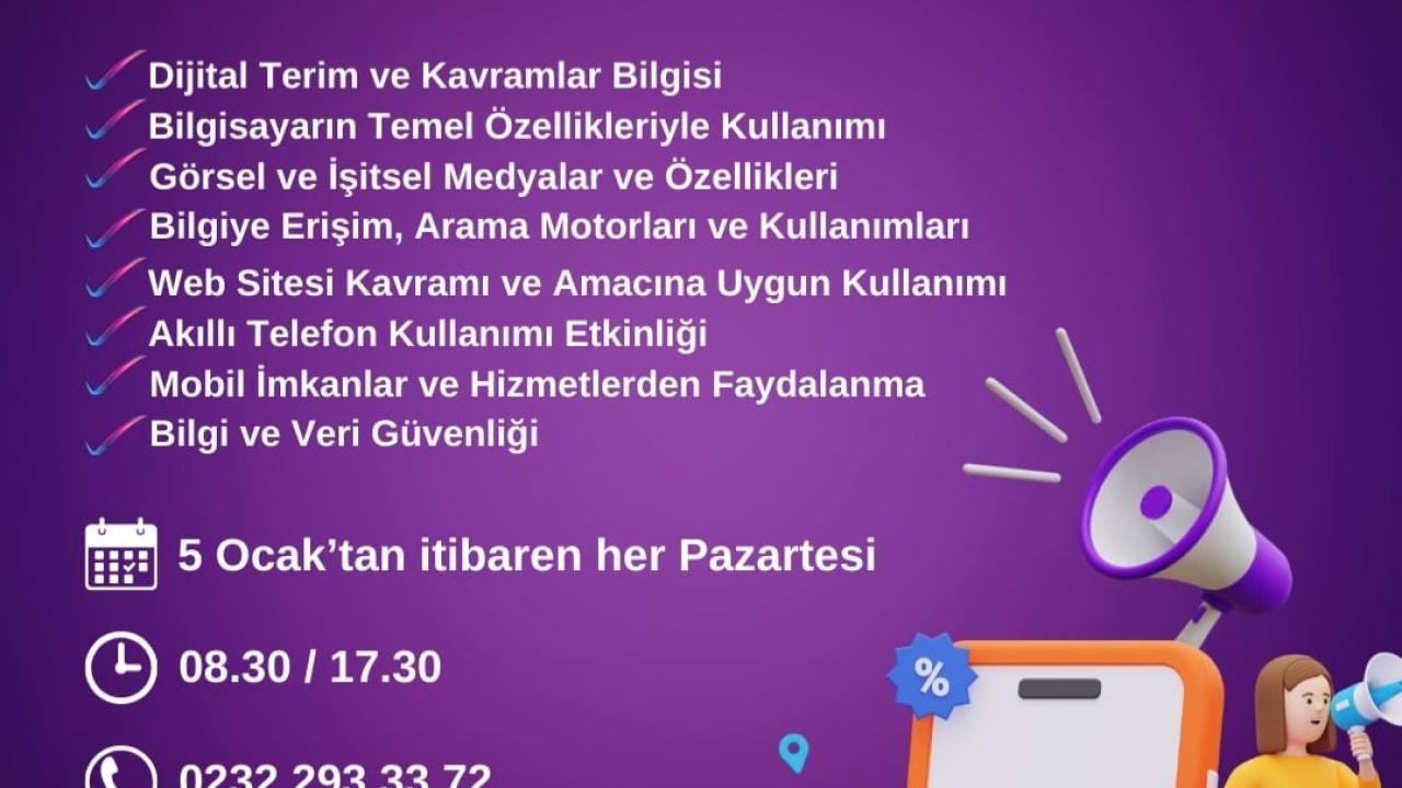 Kadınlar için dijital okuryazarlık eğitimi başlıyor