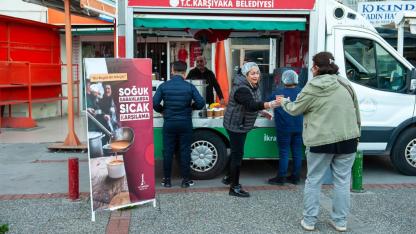 Karşıyaka’da soğuk sabahlara sıcak dokunuş