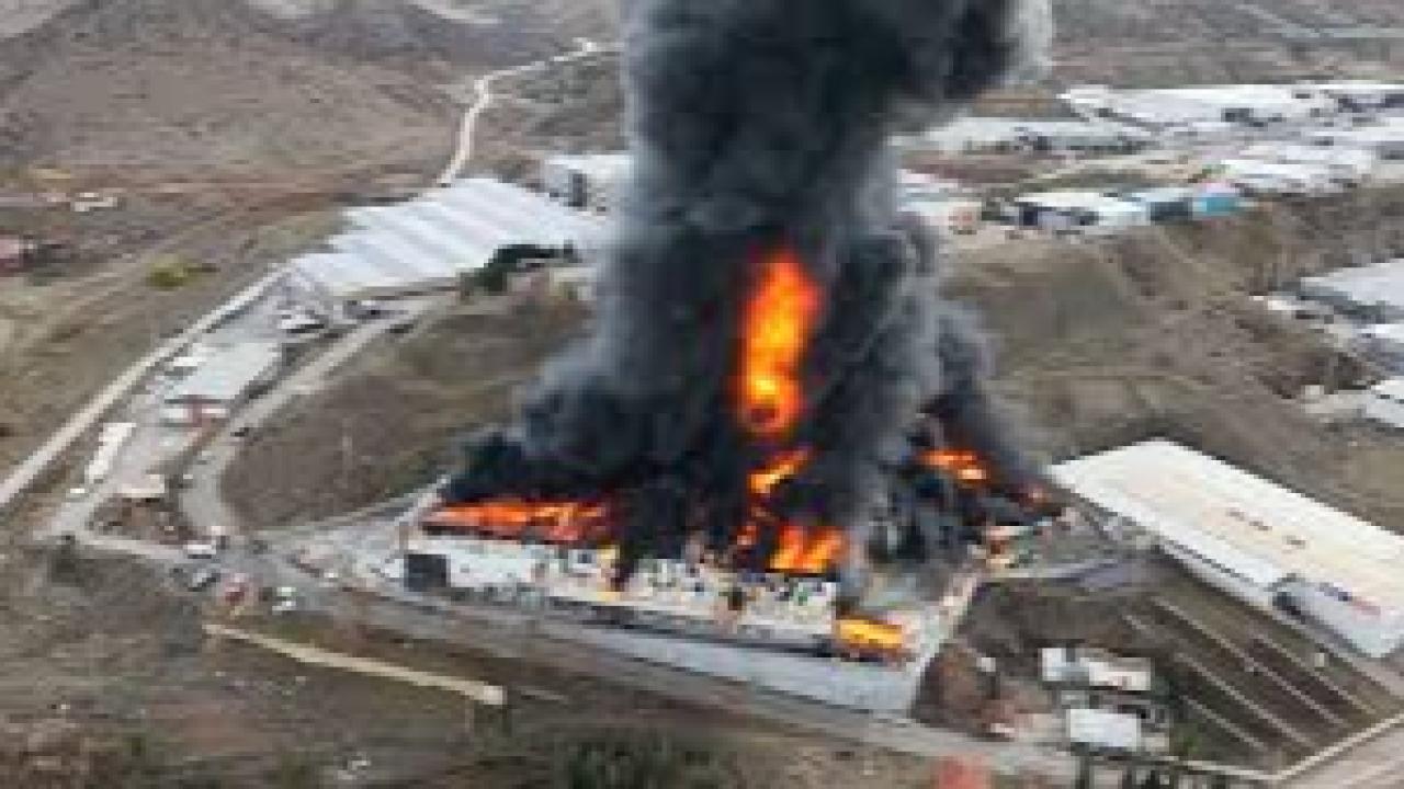 Kırıkkale OSB&#039;de kimya fabrikasında korkutan yangın