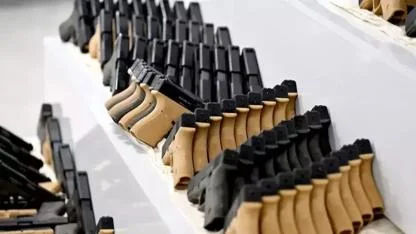 Kurusıkıdan çevrilmiş bin tabanca ele geçirildi