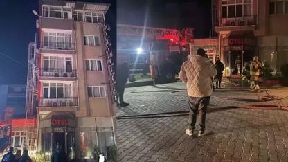 Manisa'da otelde çıkan yangın zarara yol açtı