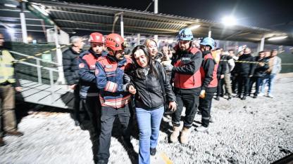 Menemen İZBAN İstasyonu’nda deprem ve kaza tatbikatı