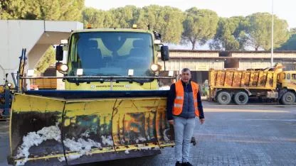 Ödemiş Belediyesi kar ve buzlanma mücadelesine hazır