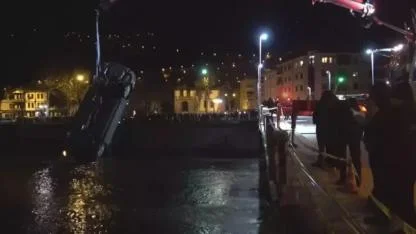 Otomobil, Yeşilırmak'a uçtu