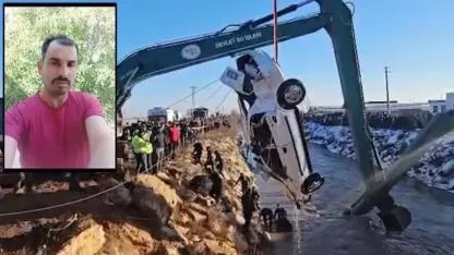 Şanlıurfa'da kanala düşen otomobilin sürücüsü aranıyor