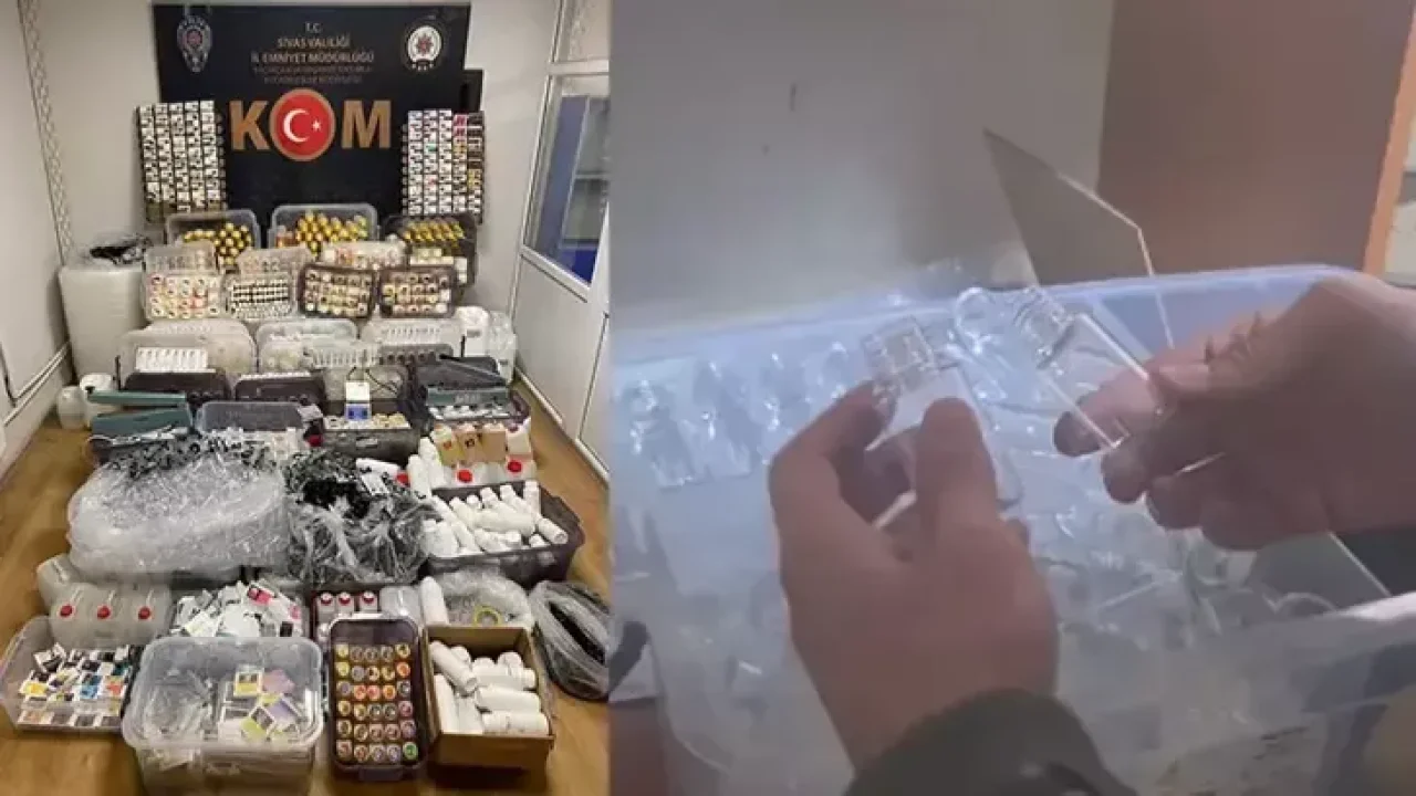 Sivas&#039;ta kaçak tütün ürünleri imalathanesine operasyon