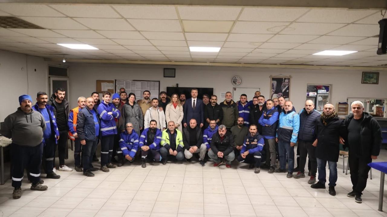 Başkan Görkem Duman yılbaşını emekçilerle kutladı