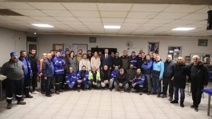 Başkan Görkem Duman yılbaşını emekçilerle kutladı