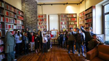 Cumhuriyet Kütüphanesi Bucalı çocukları ağırladı