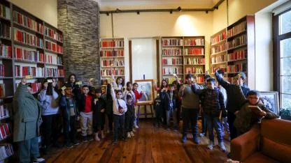 Cumhuriyet Kütüphanesi Bucalı çocukları ağırladı