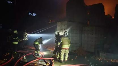 Hatay'da paketleme tesisinde yangın