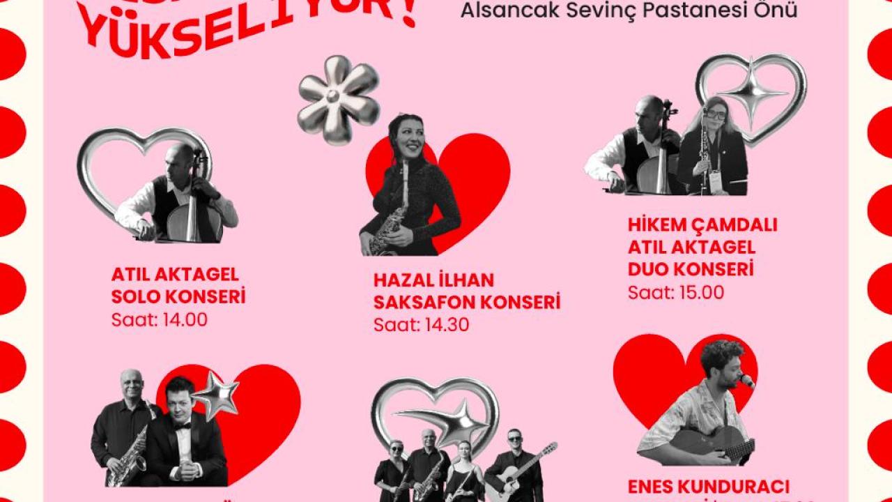 Aşkın melodileri Alsancak’ta yükseliyor