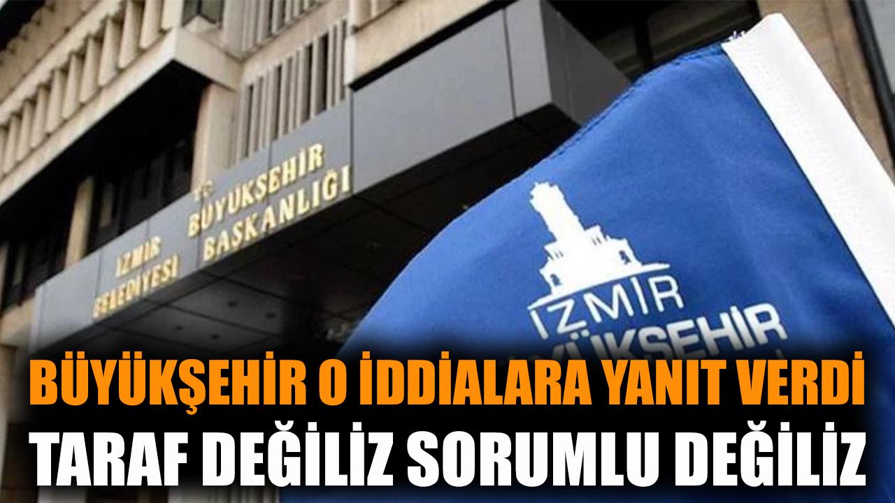 Büyükşehir o iddiaya yanıt verdi: Taraf değiliz